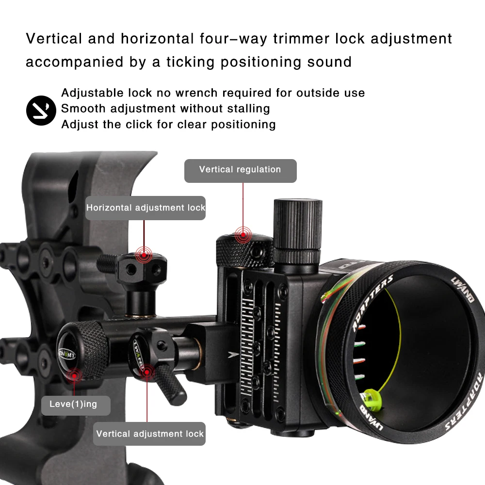 M2 Fine-Tuning adjustment 5 Needles Pins Aiming Sighting Quick-Tuning Sight  Rod Compound Bow Accessory